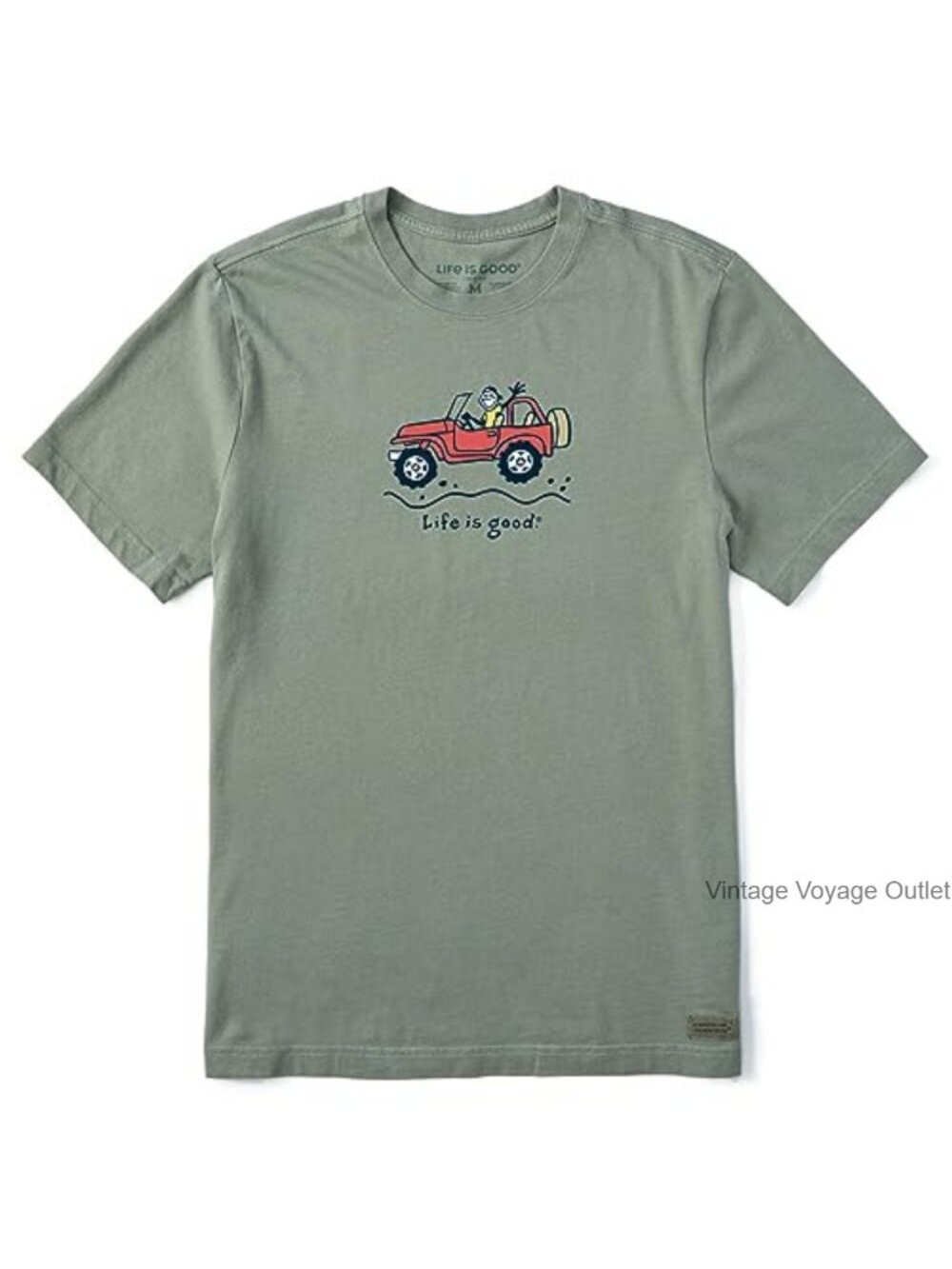 Men's Crusher Short Sleeve Cotton Graphic Tee Shirt